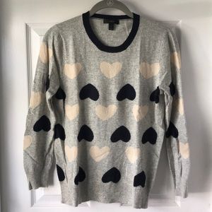 J. Crew Heart Sweater